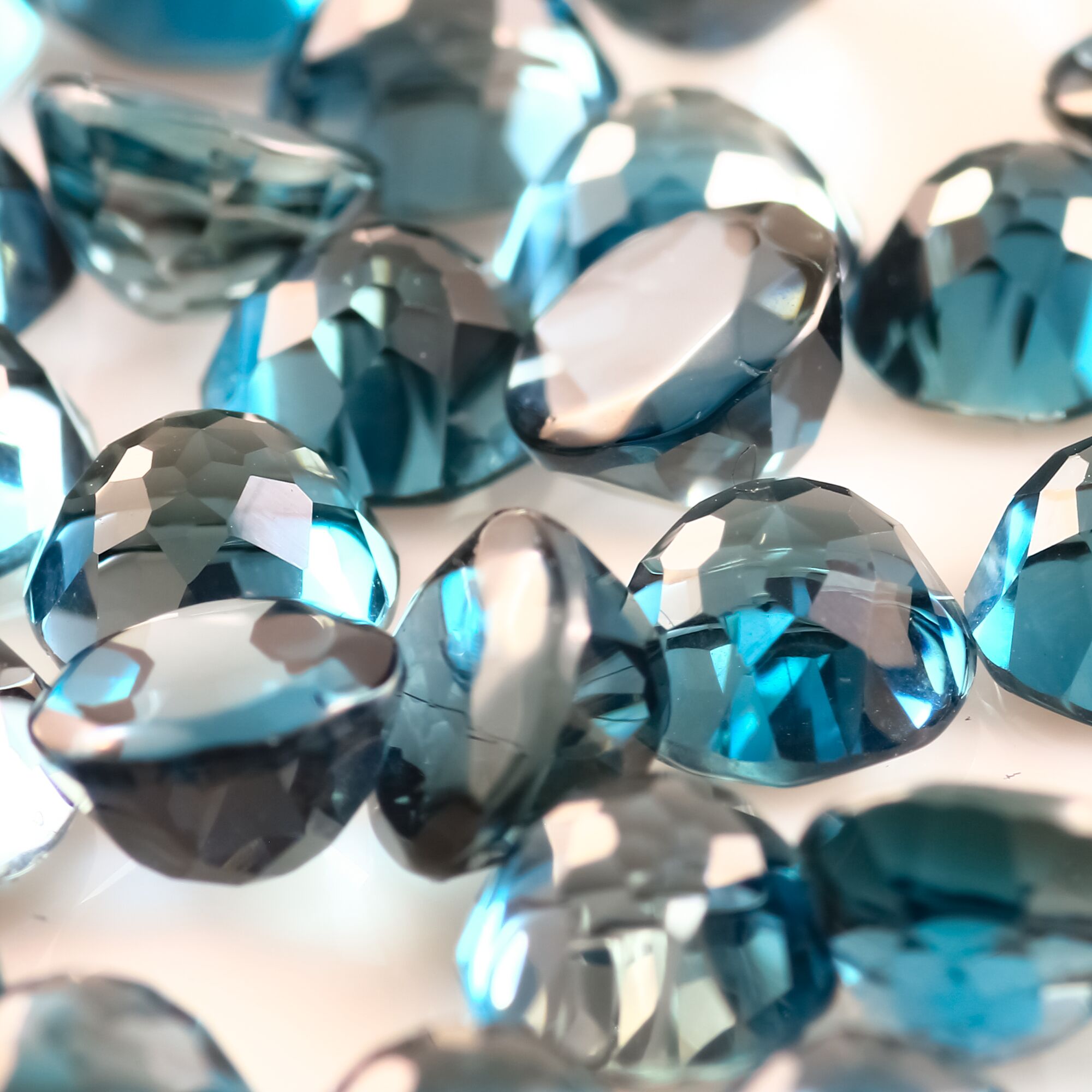 London Blue Topaz Rose Cut Cabochon 6mm Round