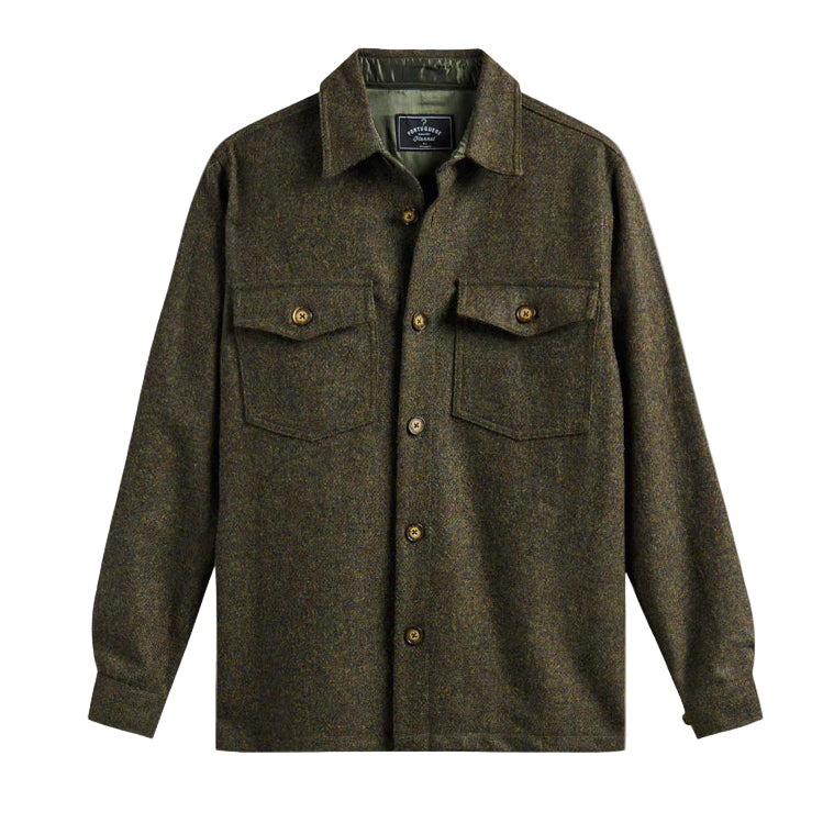Wool Field Overshirt, Forest